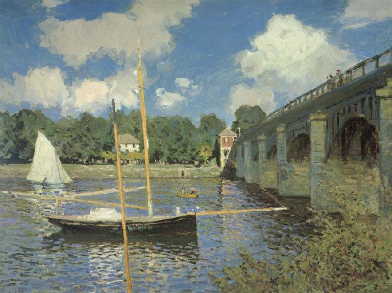 Claude Monet Le Pont routier,Argenteuil china oil painting image